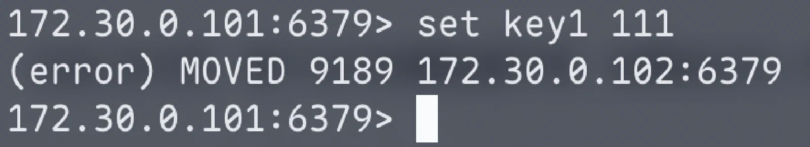 Redis cluster moved error without client mode
