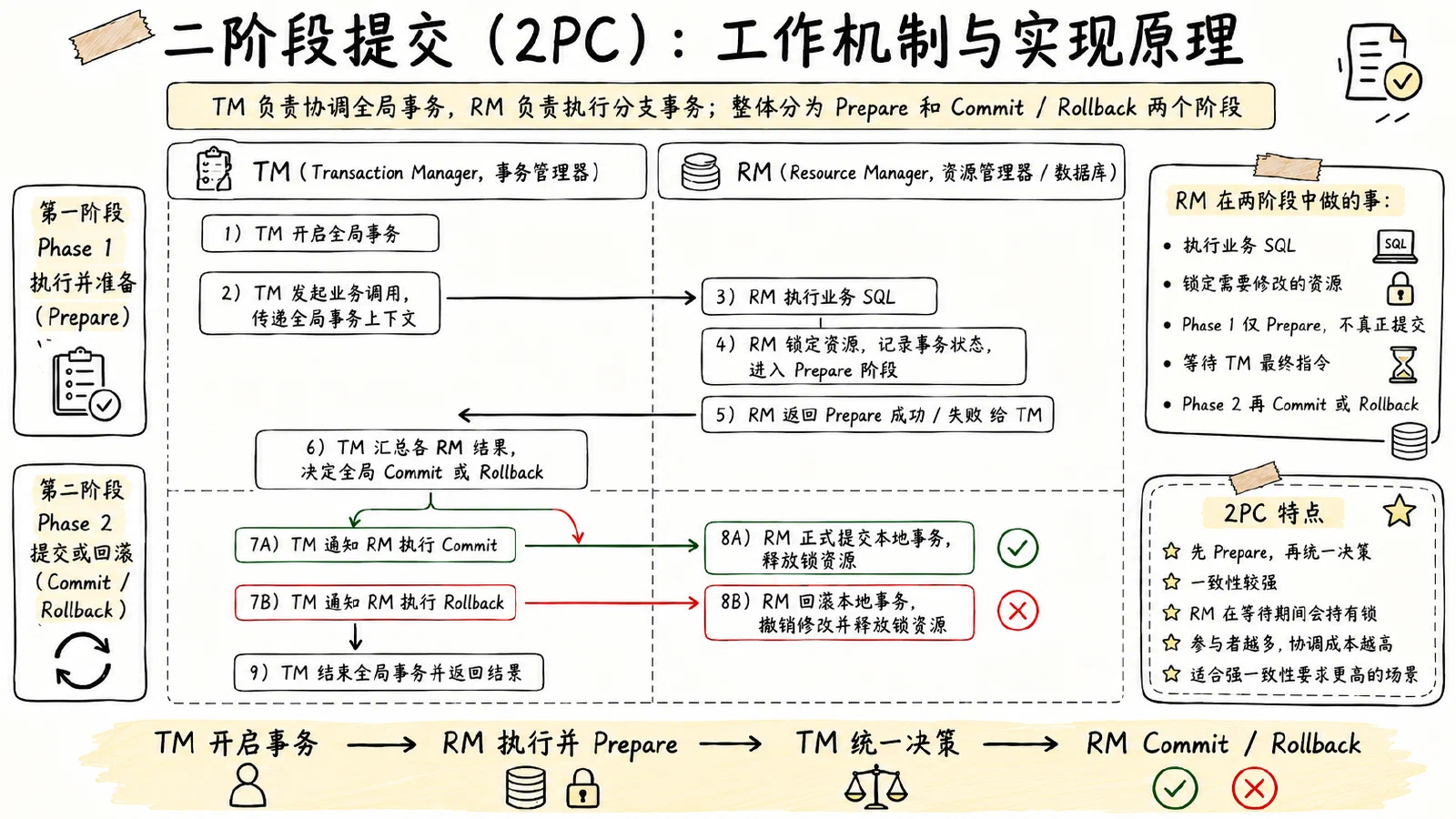 两阶段提交流程